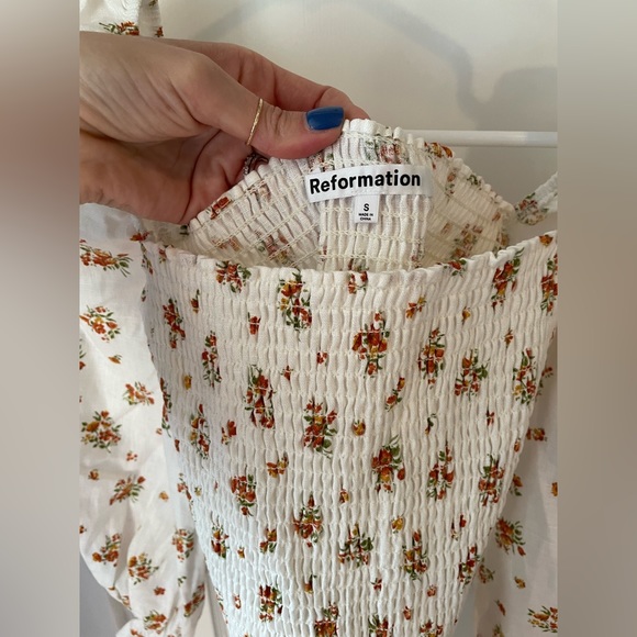 NWOT Reformation Gitane Linen Dress SZ Small / Color: Lara - Picture 8 of 9